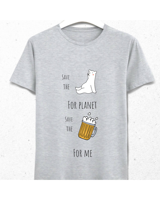 Save the Bear Eğlenceli Erkek Tişört