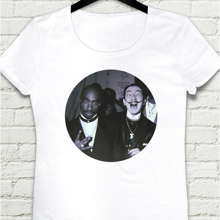 Dali ve 2Pac Beyaz Tişört - basmatik.com