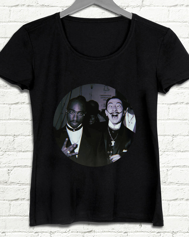 Dali v 2pac Siyah Tişört - basmatik.com