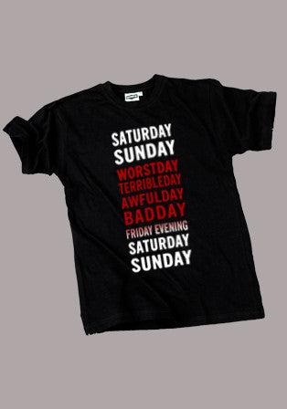 days of week t-shirt - basmatik.com