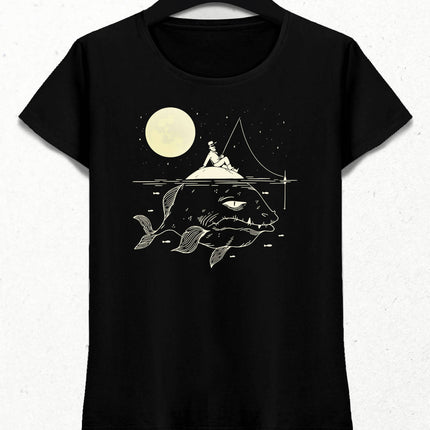 Fishing Kadın Tişört - basmatik.com