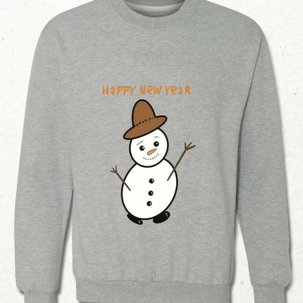 Happy New Year Snowman Sweatshirt