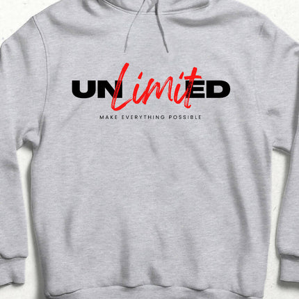 Gray | Unlimited | Unisex Hoodie