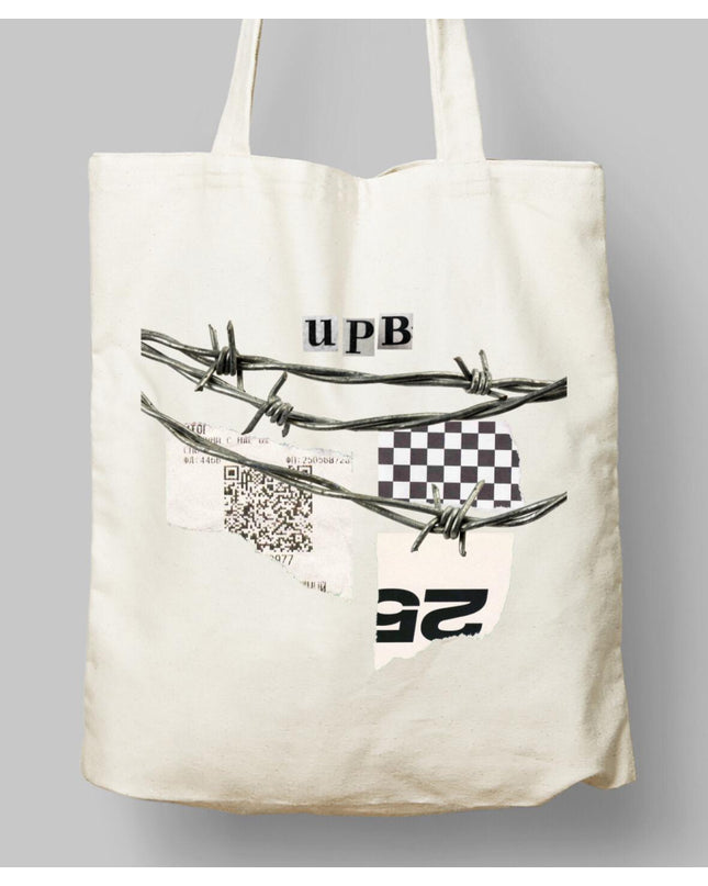 Dikenli Teller Bez Çanta - basmatik.com