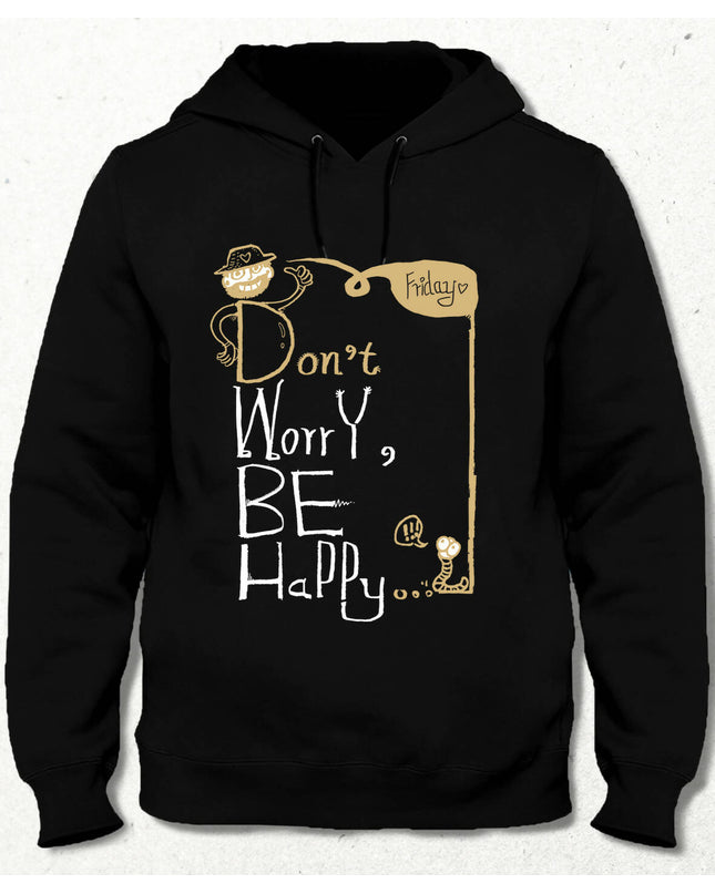 Be Happy Kapüşonlu Sweatshirt - basmatik.com