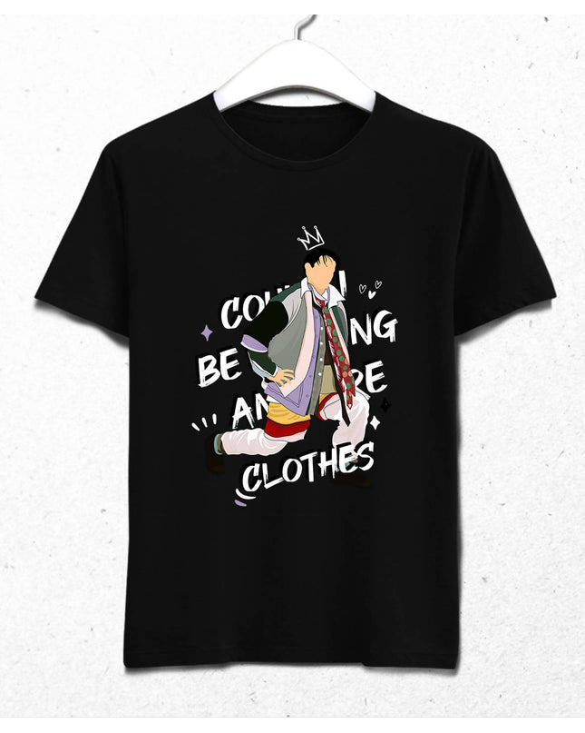 Friends Joey Tribbiani Could I be Wearing Anymore Clothes Siyah Tshirt - basmatik.com