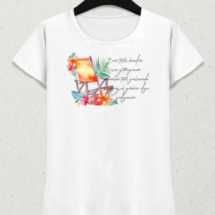 Tatil Temalı Yaz T-shirt 4 - basmatik.com