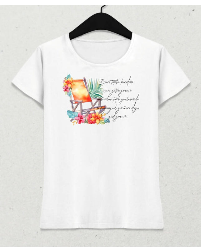 Tatil Temalı Yaz T-shirt 4 - basmatik.com