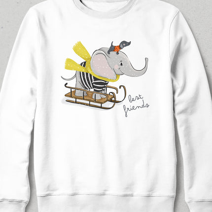 best friends beyaz sweatshirt - basmatik.com