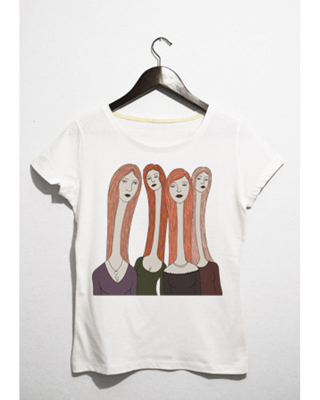 dört kadın t-shirt - basmatik.com