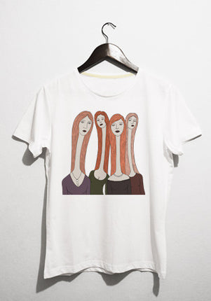 dört kadın t-shirt - basmatik.com