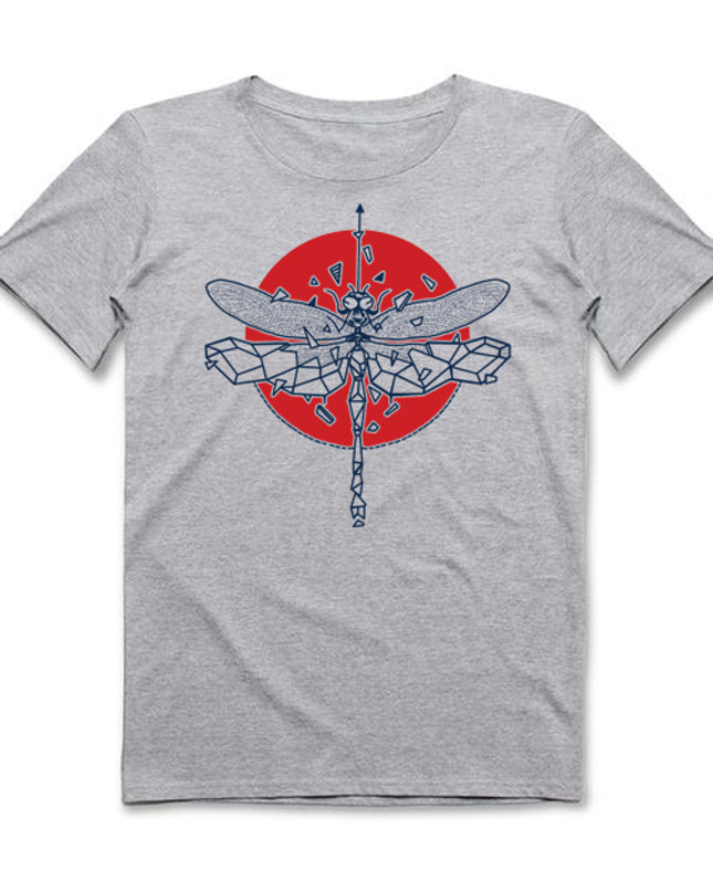 DragonFLY Erkek Gri T-shirt - basmatik.com