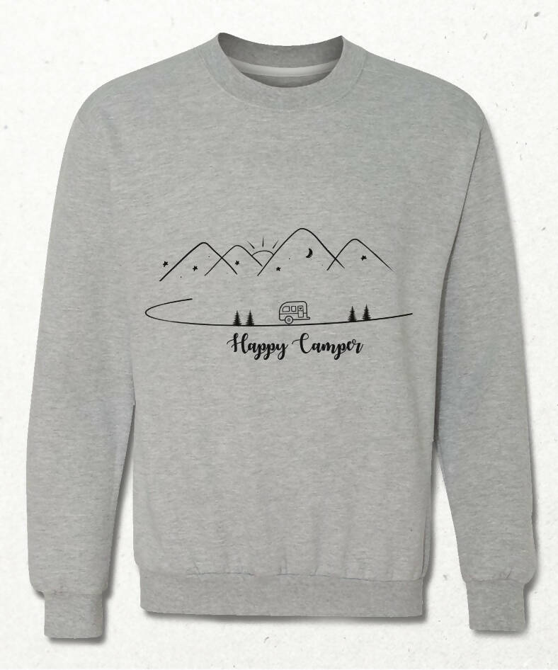 Happy Camper Mutlu Kampçı Sweatshirt