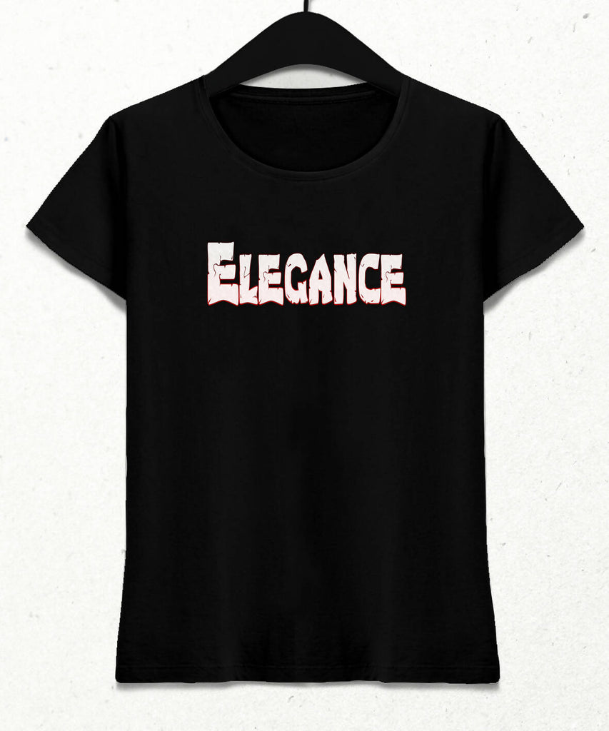 elegance graffiti women black tshirt