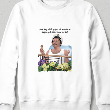 Kapüşonsuz Sweatshirt - Burhan Altıntop - basmatik.com