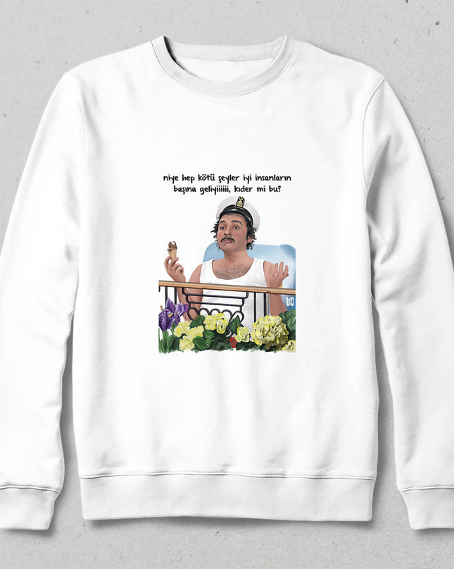 Kapüşonsuz Sweatshirt - Burhan Altıntop - basmatik.com