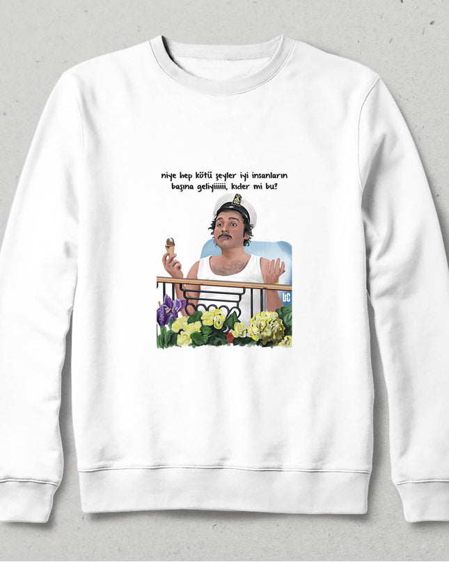 Kapüşonsuz Sweatshirt - Burhan Altıntop - basmatik.com