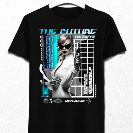 The Future Begins Retro Futuristic Design