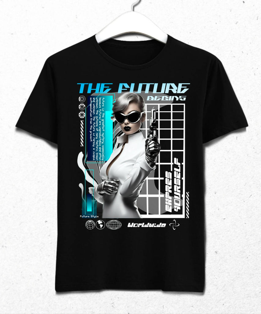 The Future Begins Retro Futuristic Design