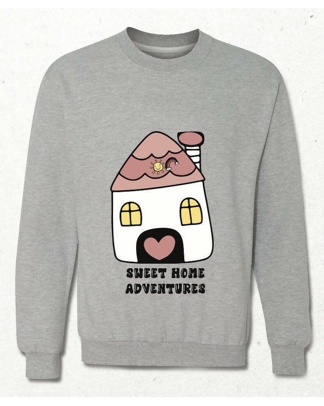 Sweet Home Adventures Gray Sweatshirt