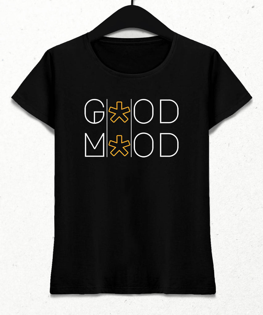 Good Mood Women's Black T-Shirt