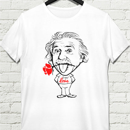 Einstein love  Erkek tişört - basmatik.com