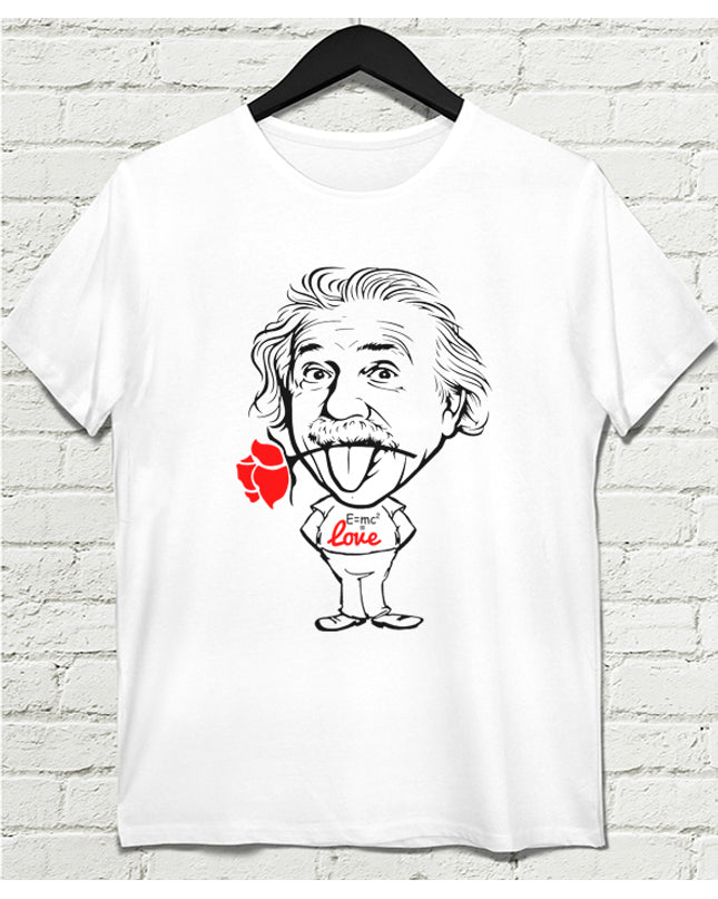 Einstein love  Erkek tişört - basmatik.com