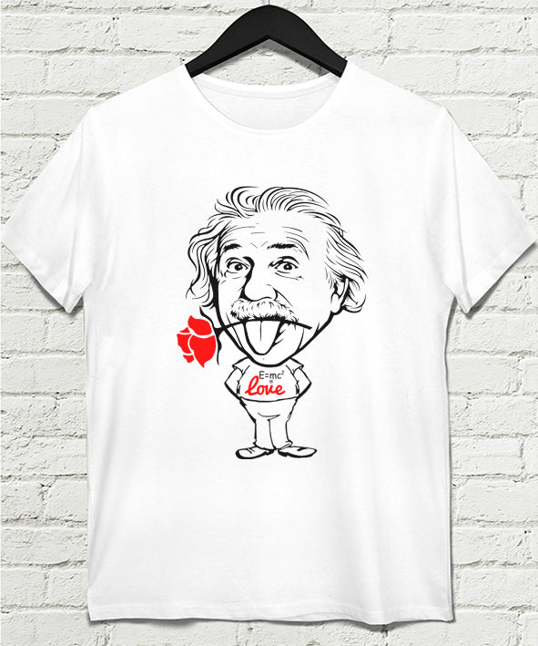Einstein love  Erkek tişört - basmatik.com