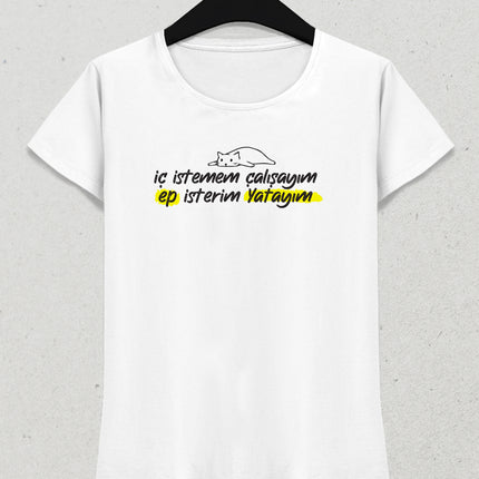Ep isterim yatayım tişört - basmatik.com