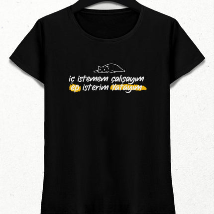 Ep isterim yatayım tişört - basmatik.com