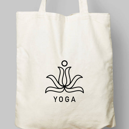 Yoga Temalı Bez Çanta - basmatik.com