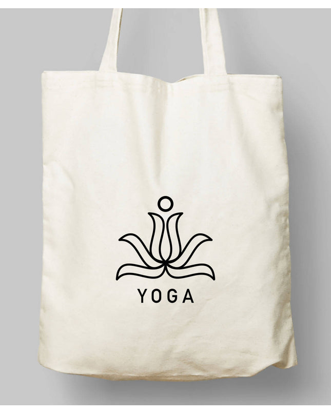 Yoga Temalı Bez Çanta - basmatik.com