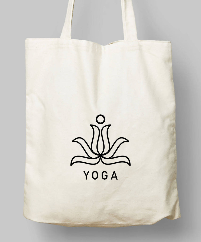 Yoga Temalı Bez Çanta - basmatik.com