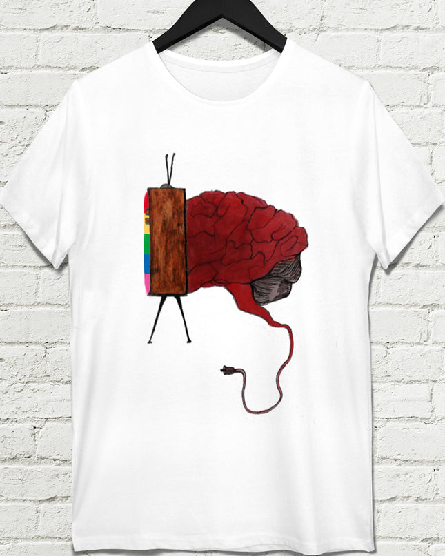 Beyin televizyon t-shirt - basmatik.com