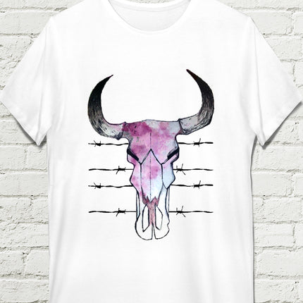 İnek kuru kafası t-shirt - basmatik.com