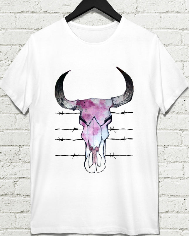 İnek kuru kafası t-shirt - basmatik.com