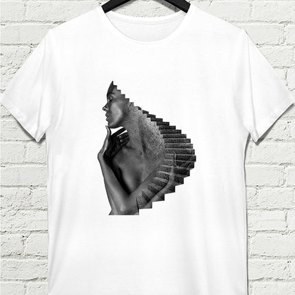 Stairs Erkek Beyaz tshirt - basmatik.com
