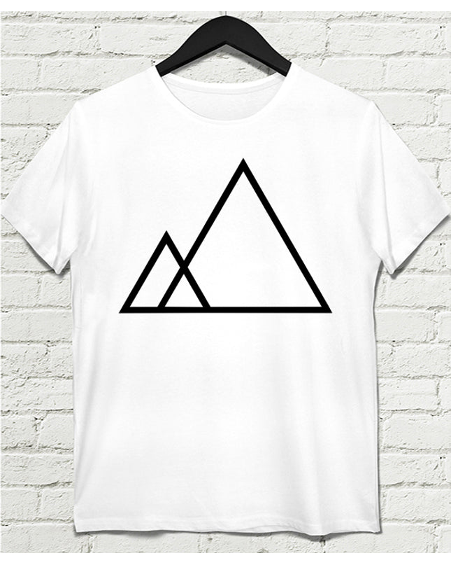 Threeangle Erkek Beyaz tshirt - basmatik.com