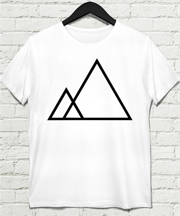 Threeangle Erkek Beyaz tshirt - basmatik.com