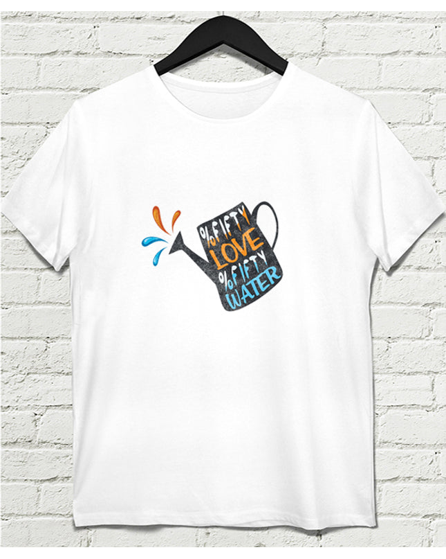 Fifty Love Erkek Beyaz tshirt - basmatik.com