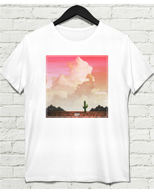 Desert Beyaz Tişört - basmatik.com