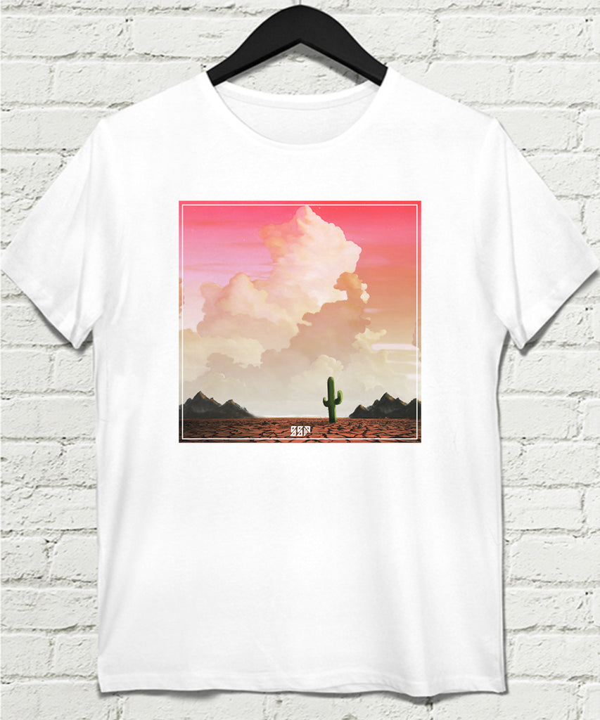 Desert Beyaz Tişört - basmatik.com