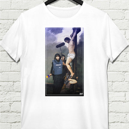 Press Beyaz Tişört - basmatik.com