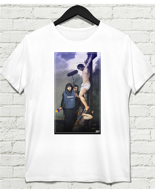 Press Beyaz Tişört - basmatik.com
