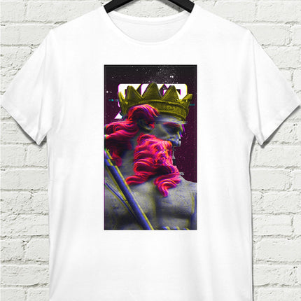 Zeus Beyaz Tişört - basmatik.com