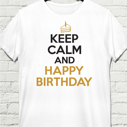 Keep Calm doğum günü erkek tshirt - basmatik.com