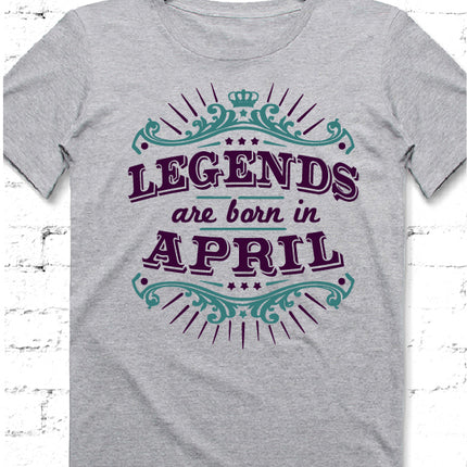 Legends doğum günü erkek tshirt - basmatik.com
