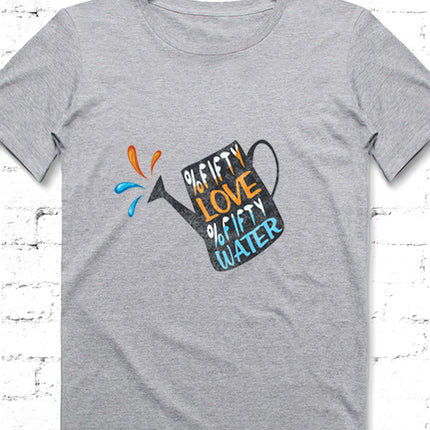 Fifty Love Erkek Gri tshirt - basmatik.com