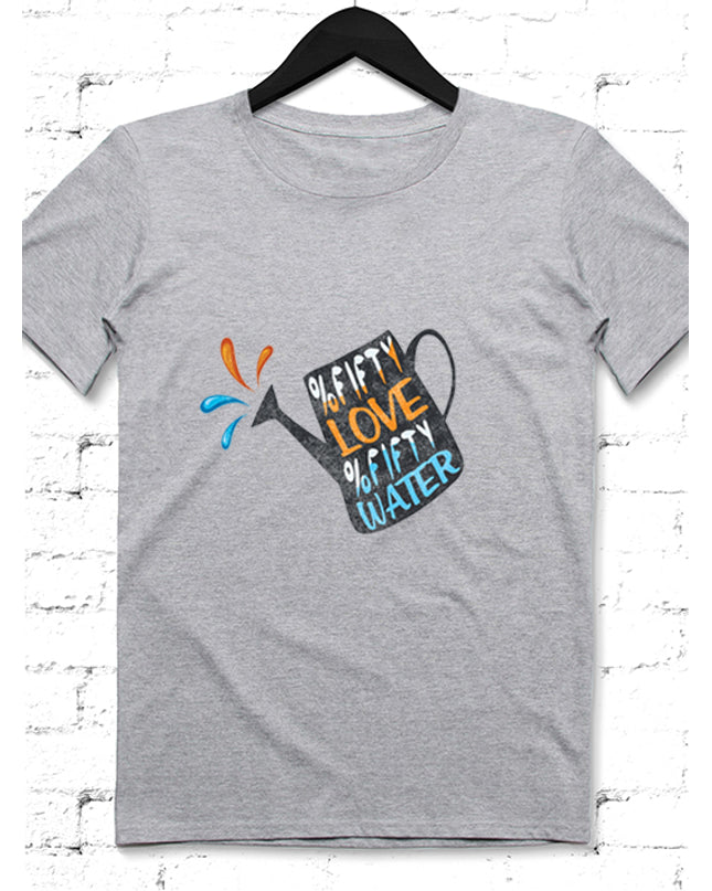 Fifty Love Erkek Gri tshirt - basmatik.com