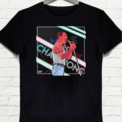 Freddie Mercury Siyah Tişört - basmatik.com